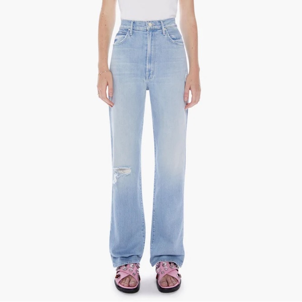 MOTHER Denim High Waisted Tunnel Vision Sneak Jeans In Sippin’ Sweet Tea 31 NWOT
